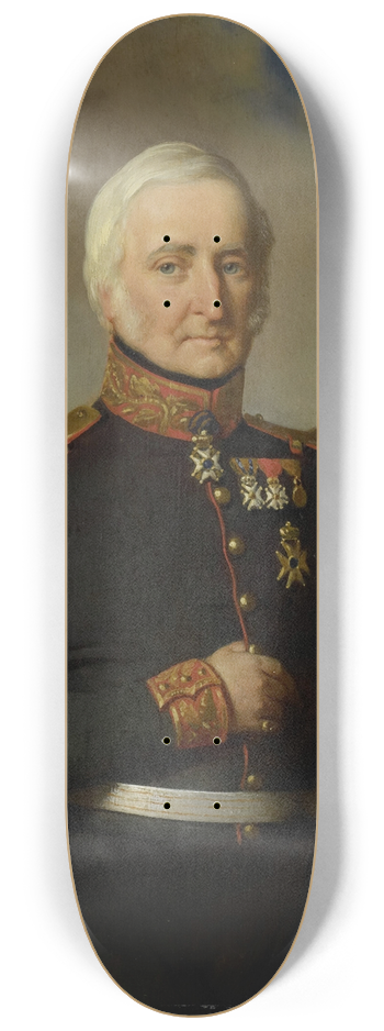 Bastiaan De Poorter - Huibert Gerard Baron Nahuys van Burgst (1782-1858). Lid van de Raad van Nederlands Oost Indi, in het uniform van generaal-majoor titulair 8.25 inch art skate deck