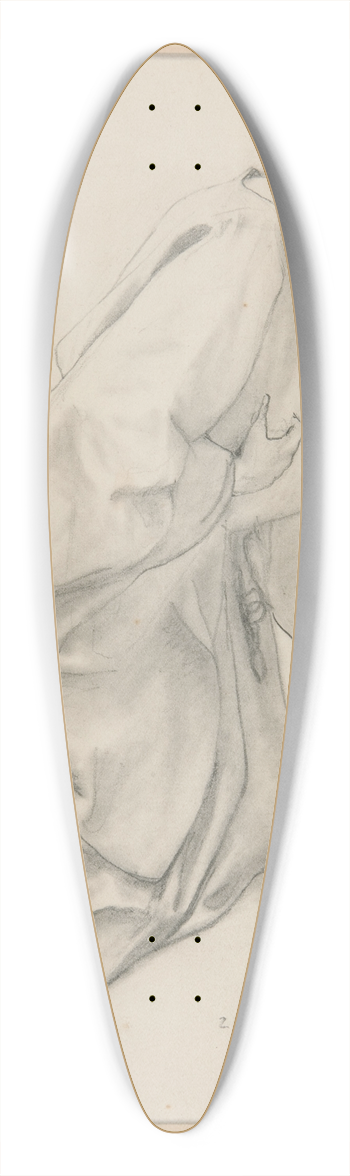 Alfred Parsons - MonkKneeling 39.3 inch art pintail longboard deck