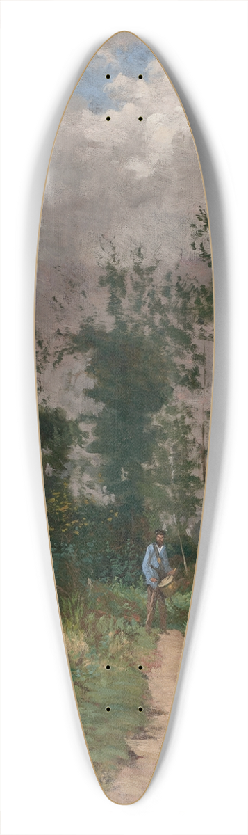 Alfred Sisley - Garde-champtre dans la fort de Fontainebleau 39.3 inch art pintail longboard deck
