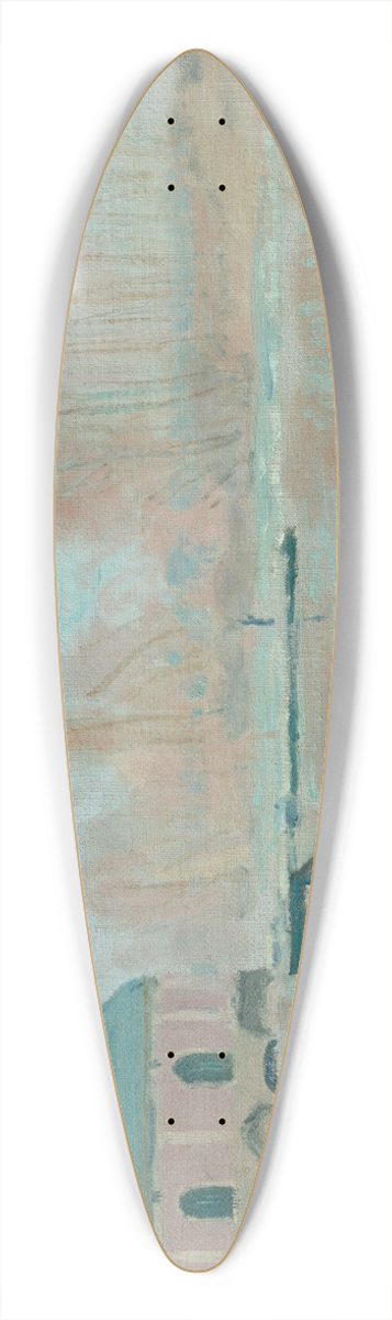 Alfred Sisley - La Machine de Marly et le barrage, Bougival 39.3 inch art pintail longboard deck