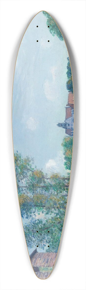 Alfred Sisley - Le Loing  Moret, En t 39.3 inch art pintail longboard deck