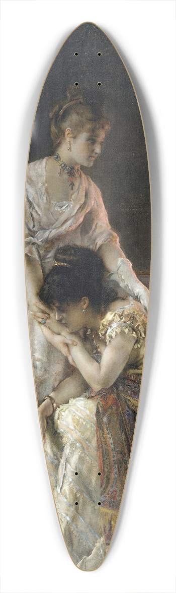 Alfred Stevens - After the Ball 39.3 inch art pintail longboard deck