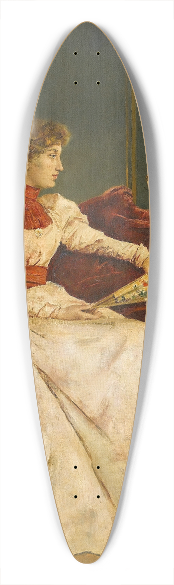Alfred Stevens - Chez soi 39.3 inch art pintail longboard deck