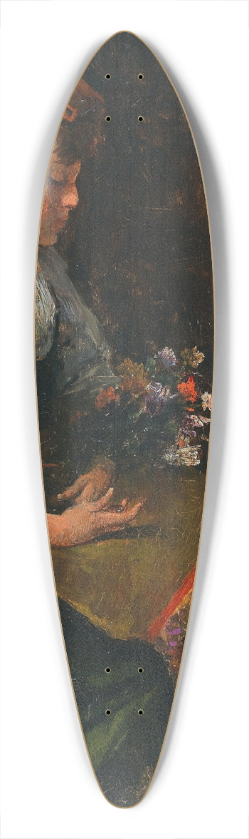 Alfred Stevens - Jeune fille italienne 39.3 inch art pintail longboard deck