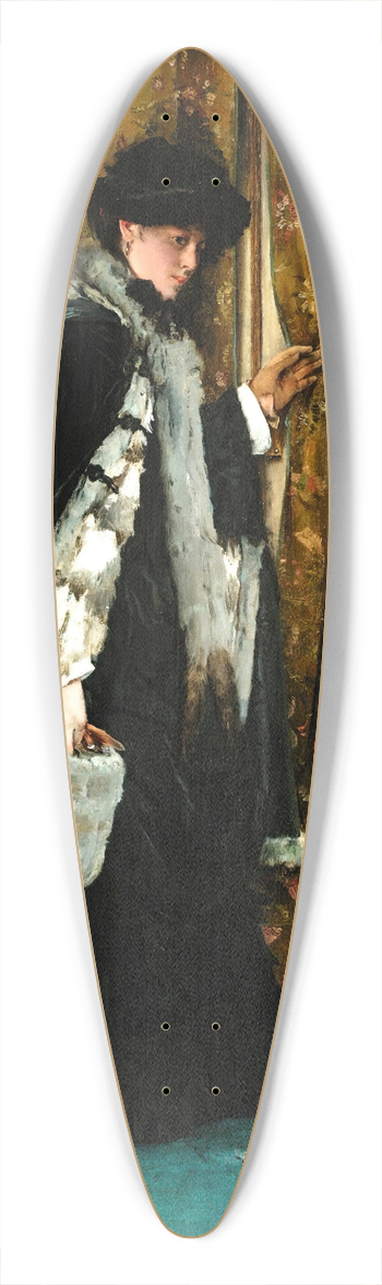 Alfred Stevens - The morning visit 39.3 inch art pintail longboard deck