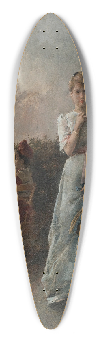 Alfred Stevens - Un Soir  La Mer 39.3 inch art pintail longboard deck