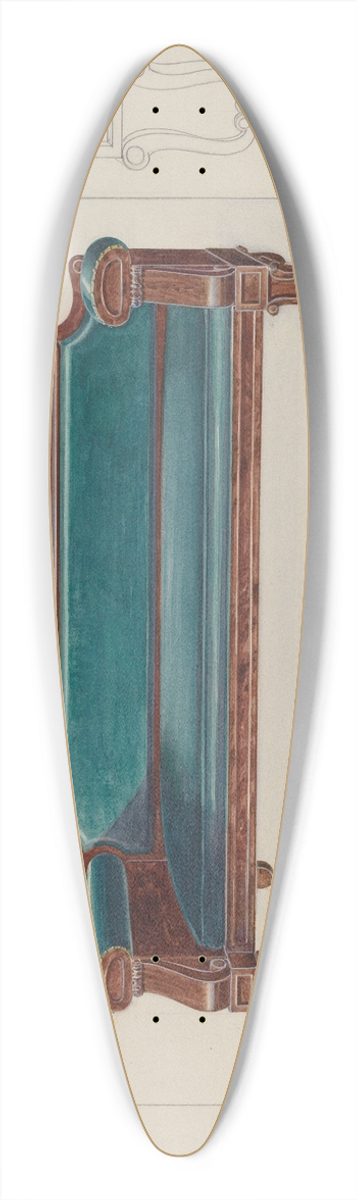 Alfred Walbeck - Settee 39.3 inch art pintail longboard deck