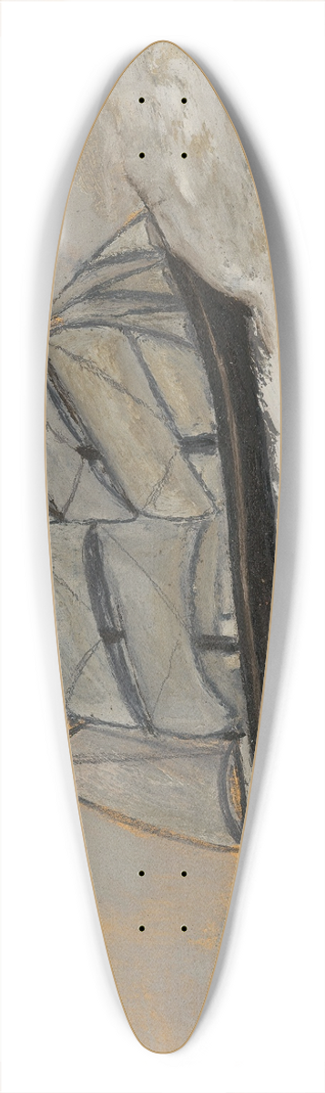 Alfred Wallis - Sailing Ship in a Stormy Sea 39.3 inch art pintail longboard deck