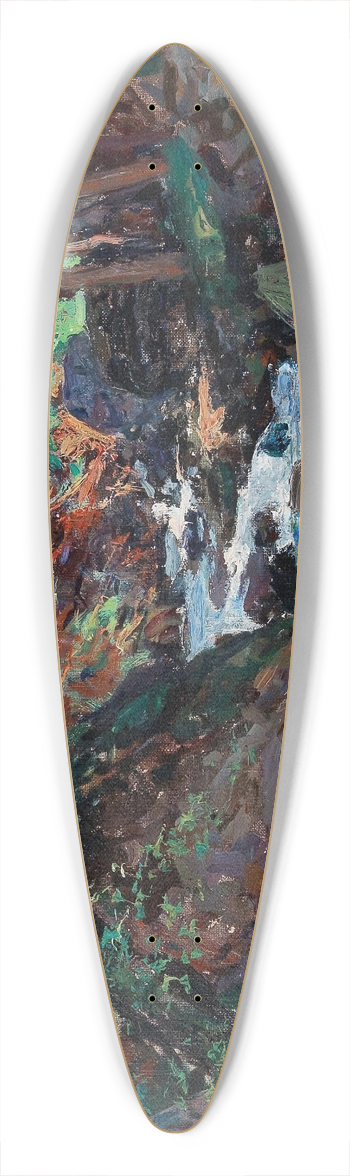 Alfred Zoff - The Course of a Stream 39.3 inch art pintail longboard deck