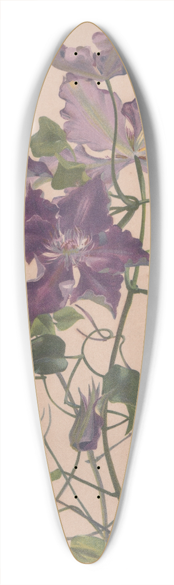 Alice Bailly - Aquarelle dune clmatite  grandes fleurs 39.3 inch art pintail longboard deck
