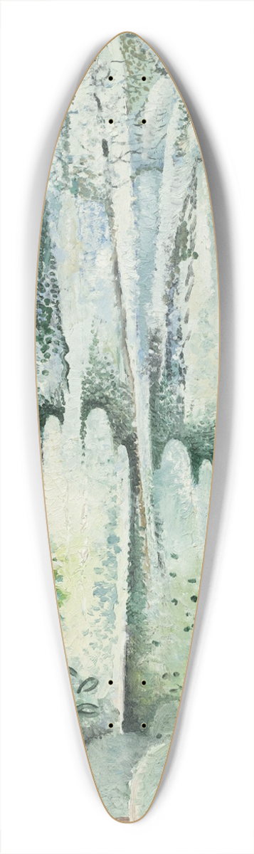 Alice Bailly - Fontaine dans un jardin de Rome 39.3 inch art pintail longboard deck