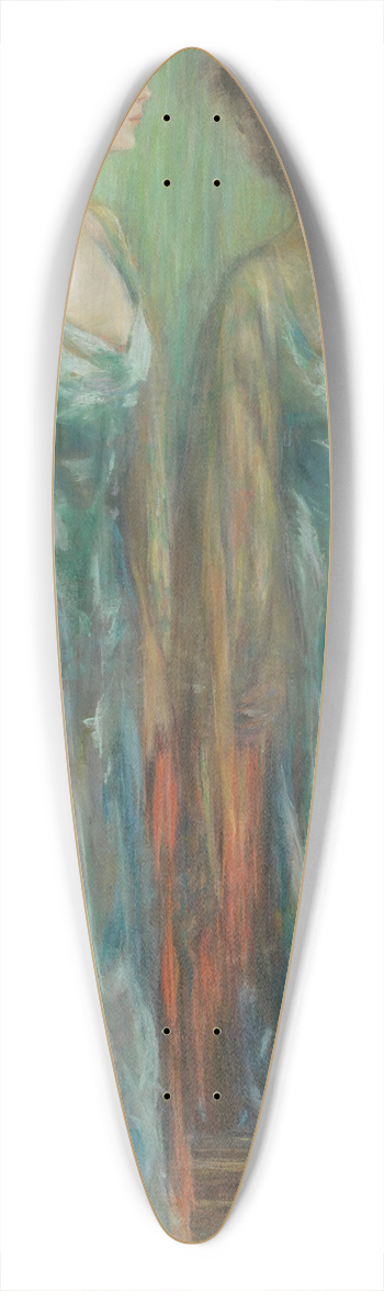 Alice Pike Barney - Alice Roosevelt Longworth 39.3 inch art pintail longboard deck
