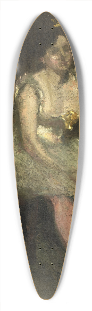 Alice Pike Barney - Ballerine 39.3 inch art pintail longboard deck