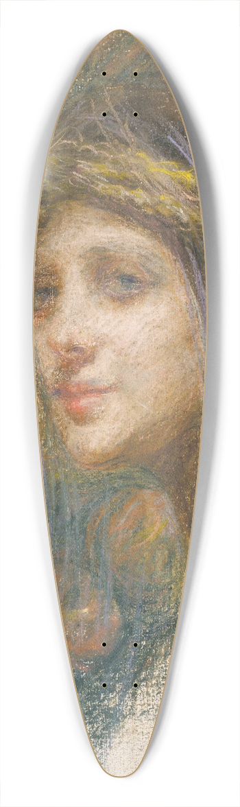 Alice Pike Barney - Ceres 39.3 inch art pintail longboard deck
