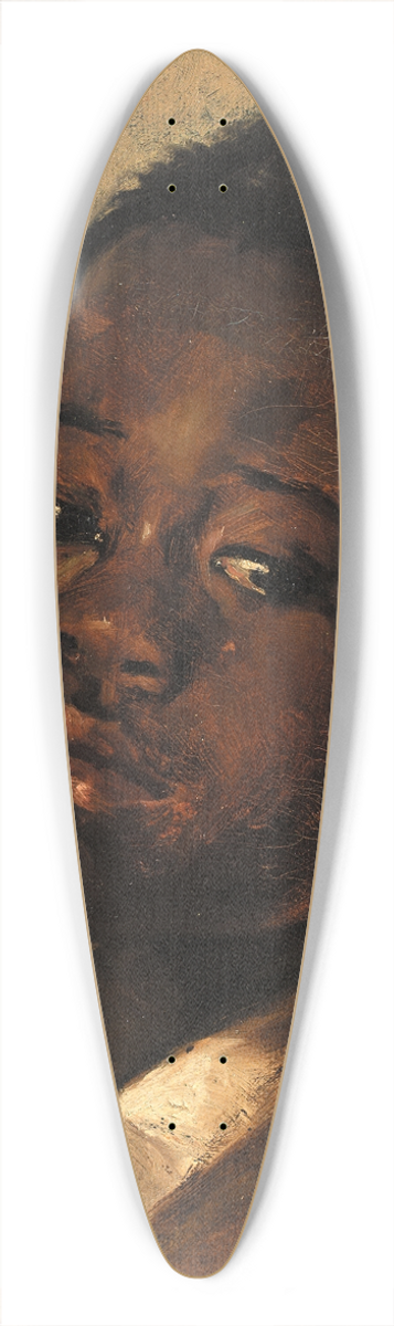 Alice Pike Barney - Head of a Negro Boy 39.3 inch art pintail longboard deck