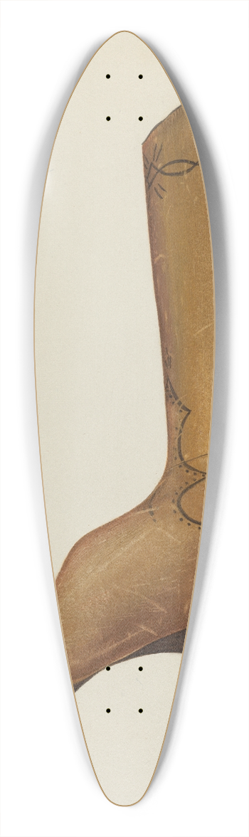 Alice Stearns - Boot Shop Sign 39.3 inch art pintail longboard deck