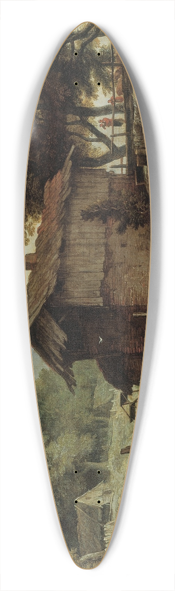 Allaert van Everdingen - Landscape with Sawmill 39.3 inch art pintail longboard deck