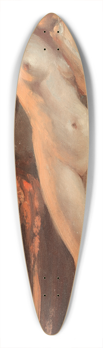 Allan Douglas Davidson - In thought 39.3 inch art pintail longboard deck