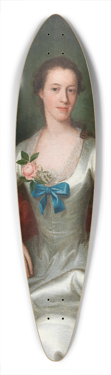 Allan Ramsay - Portrait Of A Lady In An Elegant Dress 39.3 inch art pintail longboard deck