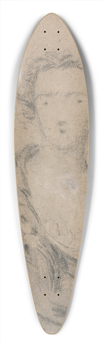 Allan Ramsay - Study for a Portrait of a Woman. 39.3 inch art pintail longboard deck