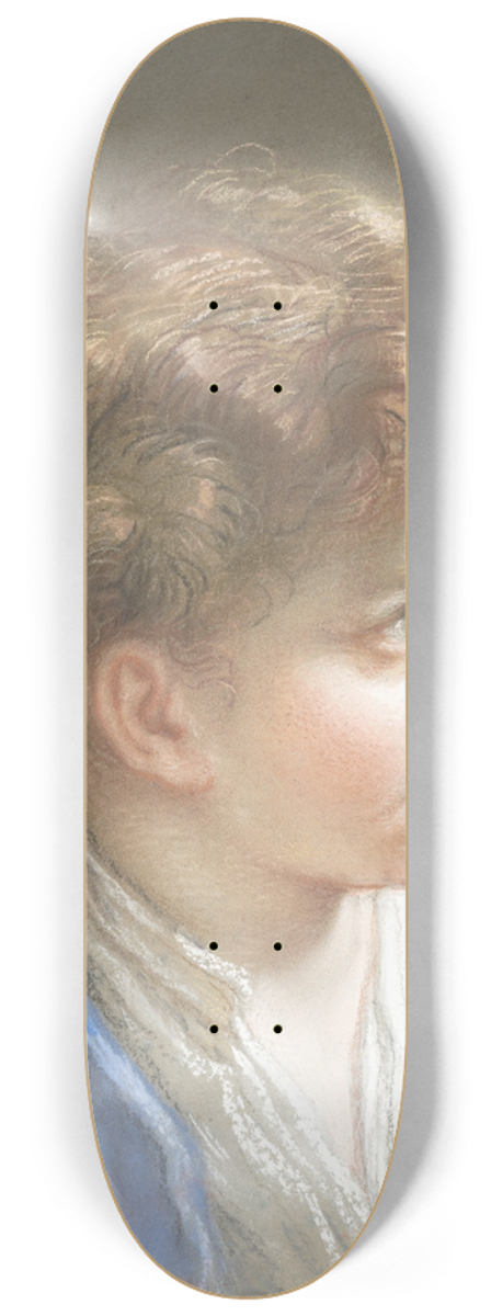 Benedetto Luti - Study of a Boy in a Blue Jacket 8.25 inch art skate deck
