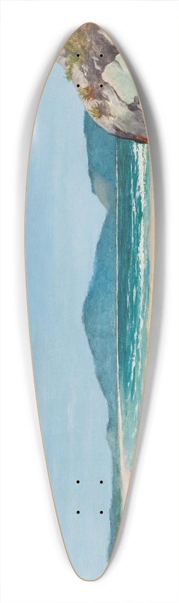 Almeida Jnior - Seascape, Guaruj 39.3 inch art pintail longboard deck