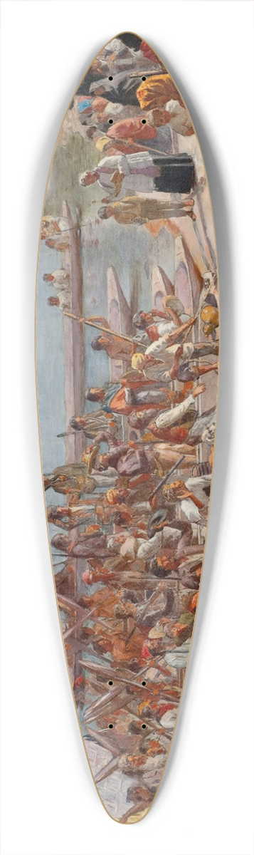 Almeida Jnior - Study for Departure of the Mono 39.3 inch art pintail longboard deck