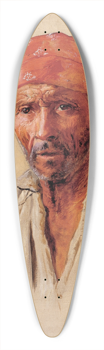 Almeida Jnior - Study Of CaipiraS Head 39.3 inch art pintail longboard deck