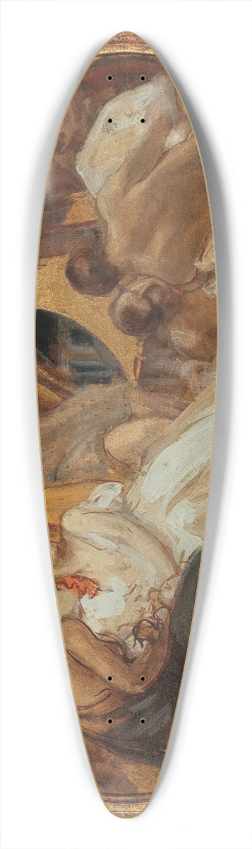 Alois Hans Schram - Allegory, ceiling sketch II 39.3 inch art pintail longboard deck