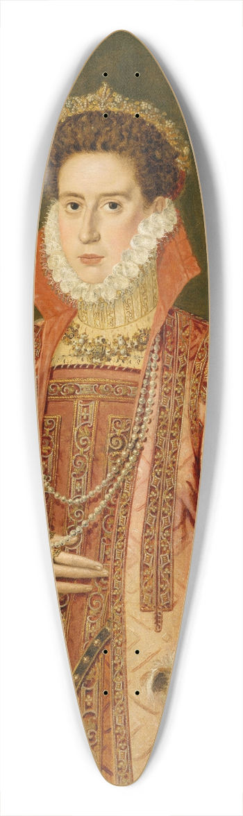 Alonso Snchez Coello - Portrait of a Woman 39.3 inch art pintail longboard deck