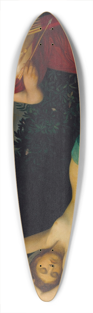 Alphonse Legros - Cupid and Psyche 39.3 inch art pintail longboard deck
