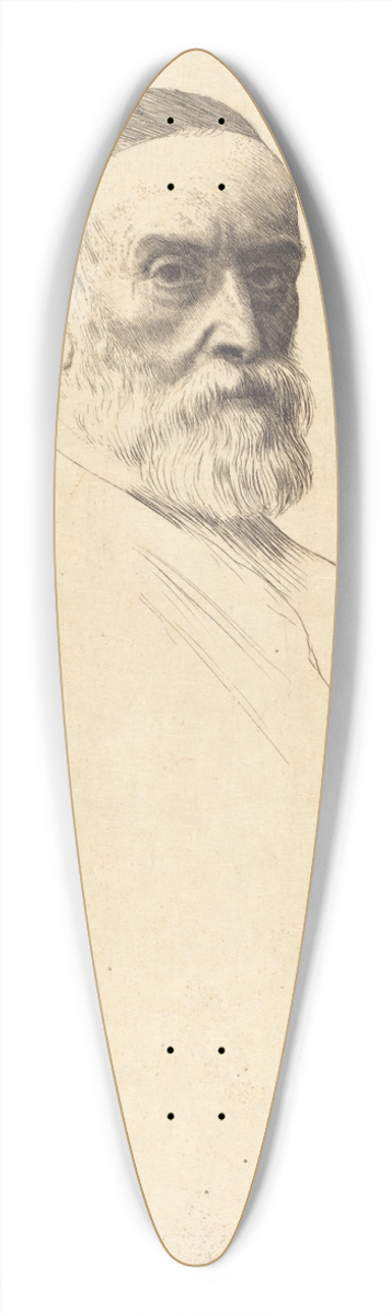 Alphonse Legros - G.F. Watts, R.A. 39.3 inch art pintail longboard deck