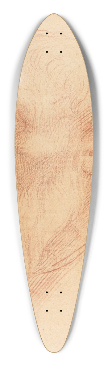 Alphonse Legros - Head of a Man 39.3 inch art pintail longboard deck