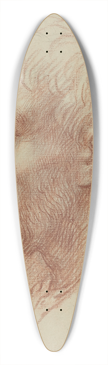 Alphonse Legros - Head of a Man III 39.3 inch art pintail longboard deck