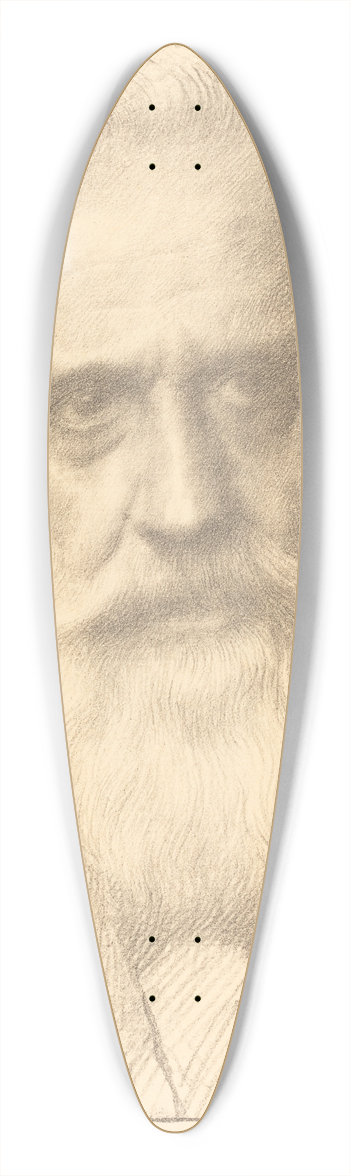 Alphonse Legros - Self-Portrait 39.3 inch art pintail longboard deck