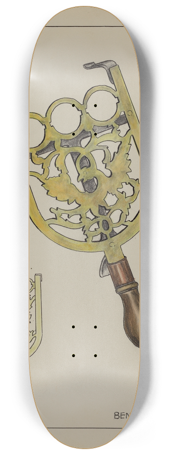 Benjamin Resnick - Trivet 8.25 inch art skate deck