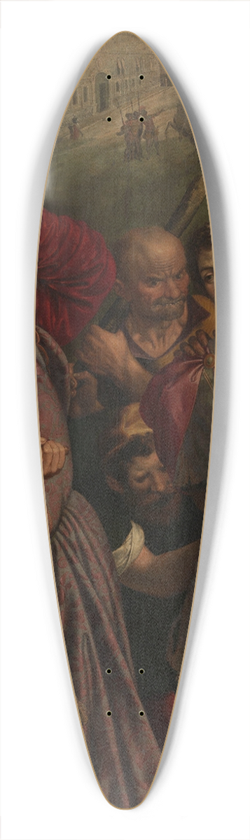 Ambrosius Francken I - Sebastian of Rome Being Captured by Diocletian 39.3 inch art pintail longboard deck