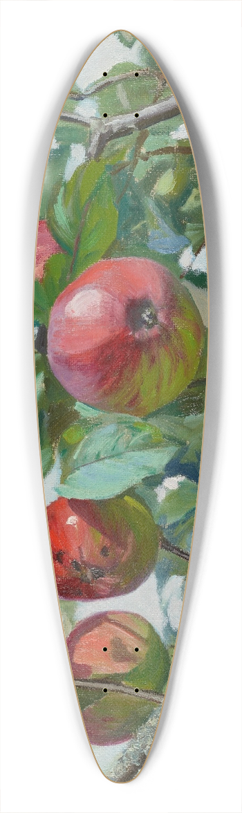 Ambroy Sabatowski - Apples 39.3 inch art pintail longboard deck