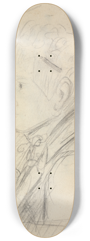 Benjamin Robert Haydon - Portraid Study of a Young Man 8.25 inch art skate deck