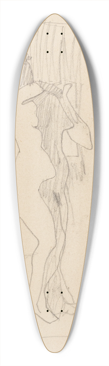 Amedeo Modigliani - Femme nue debout de trois quarts vers la droite 39.3 inch art pintail longboard deck
