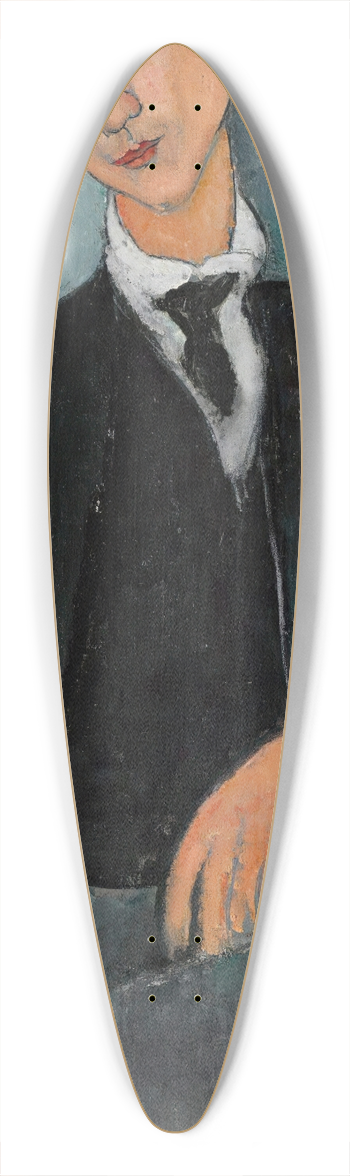 Amedeo Modigliani - Portrait de Baranowski 39.3 inch art pintail longboard deck