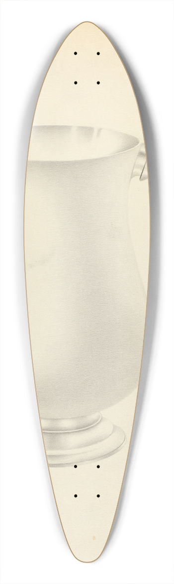 Amelia Tuccio - Silver Pitcher 39.3 inch art pintail longboard deck