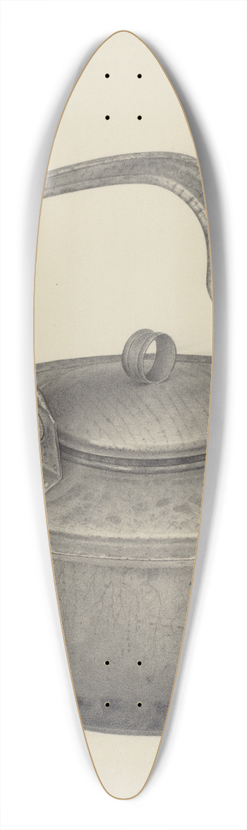 Amelia Tuccio - Tea Kettle 39.3 inch art pintail longboard deck