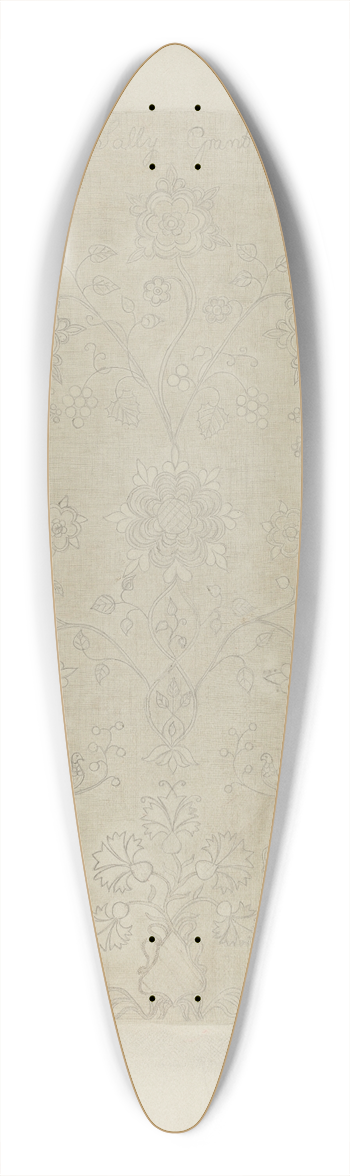 American 20th Century - Bedspread 39.3 inch art pintail longboard deck