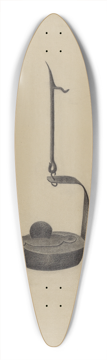 American 20th Century - Betty Lamp 39.3 inch art pintail longboard deck