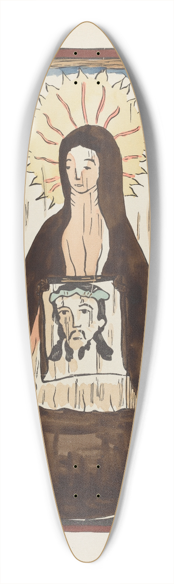 American 20th Century - Plate 20  Saint Veronica  From Portfolio Spanish Colonial Designs of New Mexico 39.3 inch art pintail longboard deck