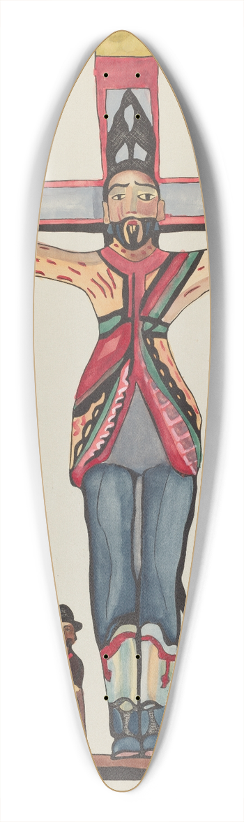 American 20th Century - Plate 29  Saint Acacius  From Portfolio Spanish Colonial Designs of New Mexico 39.3 inch art pintail longboard deck