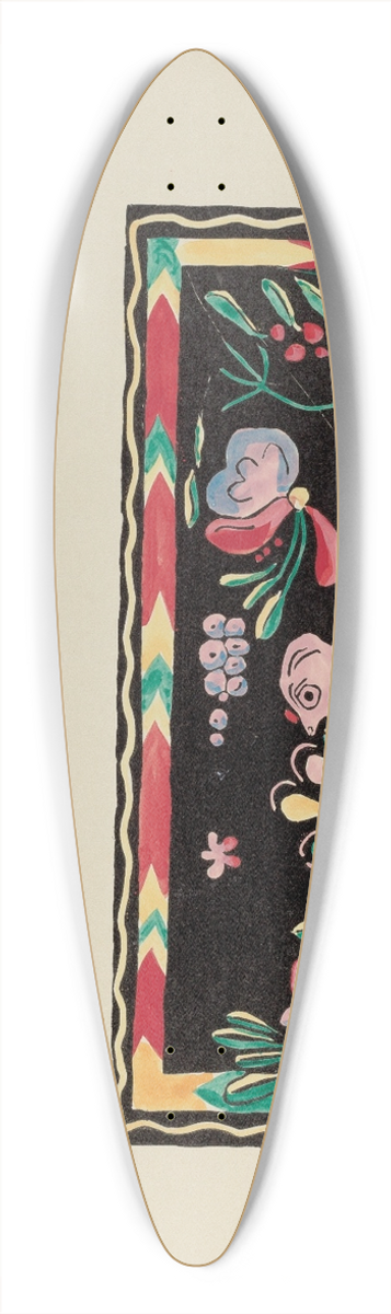 American 20th Century - Plate 44  Painted Chest Designs  From Portfolio Spanish Colonial Designs of New Mexico 39.3 inch art pintail longboard deck