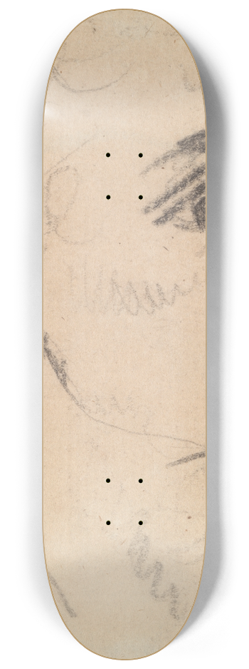 Benjamin Robert Haydon - Study of a Mans Facial Expression 8.25 inch art skate deck