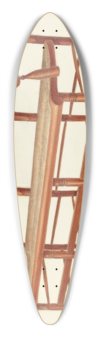 American 20th Century - Settee 39.3 inch art pintail longboard deck